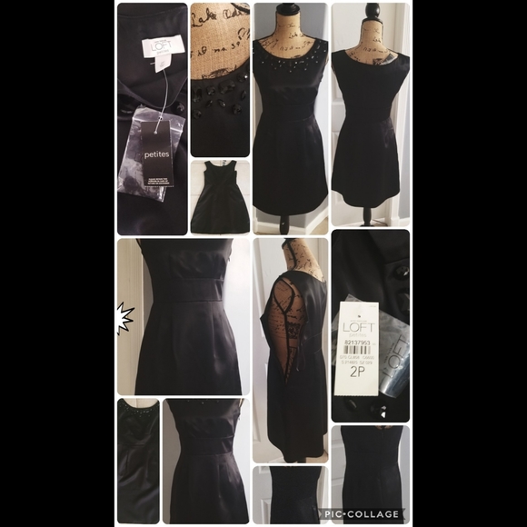 NWT Ann Taylor Little Black Dress Sleeveless Sz 2 - Picture 13 of 14